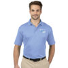 Mens Short Sleeve Textured Mesh Polo - Image 4